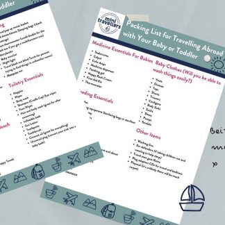 Travelling With A Baby or Toddler Packing List